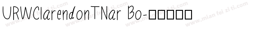 URWClarendonTNar Bo字体转换